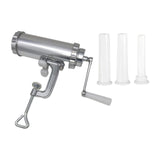 Maxbell Maxbell Manual Sausage Stuffer with 3 Filling Nozzles Meat Grinder for Meat Hot Dogs Short Tubes Set