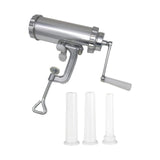 Maxbell Maxbell Manual Sausage Stuffer with 3 Filling Nozzles Meat Grinder for Meat Hot Dogs Short Tubes Set