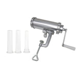 Maxbell Maxbell Manual Sausage Stuffer with 3 Filling Nozzles Meat Grinder for Meat Hot Dogs Short Tubes Set