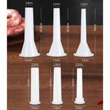 Maxbell Maxbell Manual Sausage Stuffer with 3 Filling Nozzles Meat Grinder for Meat Hot Dogs Short Tubes Set