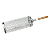 Maxbell Maxbell BBQ Grill Basket BBQ Tool Round Rolling Grill Basket for Food Picnic Outdoor Large