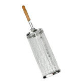 Maxbell Maxbell BBQ Grill Basket BBQ Tool Round Rolling Grill Basket for Food Picnic Outdoor Large