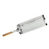 Maxbell Maxbell BBQ Grill Basket BBQ Tool Round Rolling Grill Basket for Food Picnic Outdoor Large