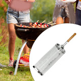 Maxbell Maxbell BBQ Grill Basket BBQ Tool Round Rolling Grill Basket for Food Picnic Outdoor Large