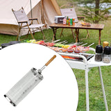 Maxbell Maxbell BBQ Grill Basket BBQ Tool Round Rolling Grill Basket for Food Picnic Outdoor Large