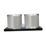 Maxbell Maxbell 2 Pieces Coffee Sugar Container Set Lid Storage Rack Coffee Bean Storage Jar