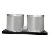 Maxbell Maxbell 2 Pieces Coffee Sugar Container Set Lid Storage Rack Coffee Bean Storage Jar
