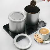 Maxbell Maxbell 2 Pieces Coffee Sugar Container Set Lid Storage Rack Coffee Bean Storage Jar