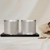 Maxbell Maxbell 2 Pieces Coffee Sugar Container Set Lid Storage Rack Coffee Bean Storage Jar
