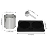 Maxbell Maxbell 2 Pieces Coffee Sugar Container Set Lid Storage Rack Coffee Bean Storage Jar