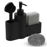 Maxbell Maxbell Kitchen Soap Dispenser Scrubbers Liquid Hand Soap Dispenser for Home Kitchen pure black