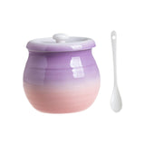 Maxbell Maxbell Kitchen Canister 680ml Multiuse Ceramic Sealed Jar for Cereal Rice Loose Tea violet