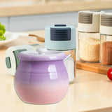 Maxbell Maxbell Kitchen Canister 680ml Multiuse Ceramic Sealed Jar for Cereal Rice Loose Tea violet