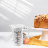 Maxbell Maxbell Measuring Cup with Lid Pastry Measuring Container with Handle and Pouring Spout