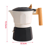 Maxbell Maxbell Stovetop Espresso Pot Stovetop Espresso Maker for Ground Coffee black