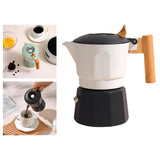 Maxbell Maxbell Stovetop Espresso Pot Stovetop Espresso Maker for Ground Coffee black