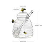 Maxbell Maxbell Honey Jar with Dispenser Spoon Honey Glass Pot for Home Countertop Farmhouse