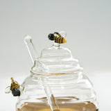 Maxbell Maxbell Honey Jar with Dispenser Spoon Honey Glass Pot for Home Countertop Farmhouse