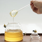 Maxbell Maxbell Honey Jar with Dispenser Spoon Honey Glass Pot for Home Countertop Farmhouse