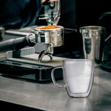 Maxbell Maxbell Double Walled Glass Coffee Mug Modern with Handle for Smoothies Juice Yogurt 350ml