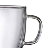 Maxbell Maxbell Double Walled Glass Coffee Mug Modern with Handle for Smoothies Juice Yogurt 350ml