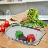 Maxbell Maxbell over The Sink Strainer Fine Mesh Drain Basket for Drying Displaying Draining