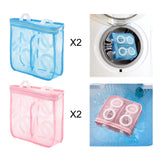 Maxbell Maxbell 2 Pieces Shoe Washing Bags Shoes Cleaning Laundry Bags for Sneakers Trainers Pink