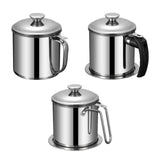 Maxbell Maxbell Bacon Grease Container with Strainer No Drip Leakproof Oil Strainer Pot 44oz Style A
