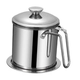 Maxbell Maxbell Bacon Grease Container with Strainer No Drip Leakproof Oil Strainer Pot 44oz Style A
