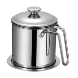 Maxbell Maxbell Bacon Grease Container with Strainer No Drip Leakproof Oil Strainer Pot 44oz Style A
