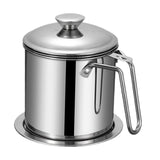 Maxbell Maxbell Bacon Grease Container with Strainer No Drip Leakproof Oil Strainer Pot 44oz Style A