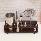 Maxbell Maxbell Cocktail Shaker Bar Set Tabletop Bartender Kits with Stand for Home Beginner