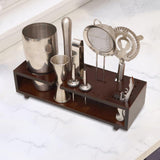 Maxbell Maxbell Cocktail Shaker Bar Set Tabletop Bartender Kits with Stand for Home Beginner