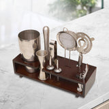 Maxbell Maxbell Cocktail Shaker Bar Set Tabletop Bartender Kits with Stand for Home Beginner