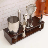 Maxbell Maxbell Cocktail Shaker Bar Set Tabletop Bartender Kits with Stand for Home Beginner