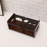Maxbell Maxbell Cocktail Shaker Stand Cocktail Bartending Wooden Stand for Tabletop Home Bar