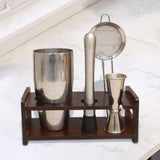 Maxbell Maxbell Bartender Kits Stand Practical Cocktail Shaker Stand for Bar Desktop Wedding