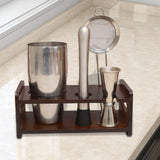 Maxbell Maxbell Bartender Kits Stand Practical Cocktail Shaker Stand for Bar Desktop Wedding