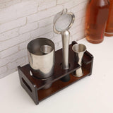Maxbell Maxbell Bartender Kits Stand Practical Cocktail Shaker Stand for Bar Desktop Wedding