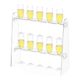 Maxbell Maxbell Champagne Glass Holder Stand Clear Champagne Holder for Bar Birthday Wedding