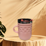 Maxbell Maxbell Coffee Mug Drinking Cup Stainless Steel Insulated Cup for Bar Camping Lounge Pink