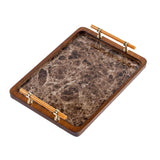 Maxbell Maxbell Serving Tray Holder Vanity Serving Tray for Breakfast Bathroom Dressing Room 34.5x25cm