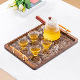 Maxbell Maxbell Serving Tray Holder Vanity Serving Tray for Breakfast Bathroom Dressing Room 34.5x25cm