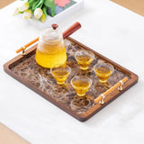 Maxbell Maxbell Serving Tray Holder Vanity Serving Tray for Breakfast Bathroom Dressing Room 34.5x25cm