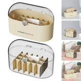 Maxbell Maxbell Lipstick Organizer Storage Case Multiuse Makeup Storage Organizer Countertop beige