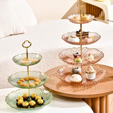 Cupcake Stand Display Plate Pastry Stand for Celebration Commercial Birthday Pink 3 layer