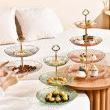 Cupcake Stand Display Plate Pastry Stand for Celebration Commercial Birthday Pink 3 layer