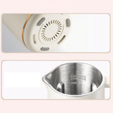 Maxbell Maxbell 650ml US Plug Watermelon 6in1 Nut Milk Maker for Birthday Gift Travel Picnic White