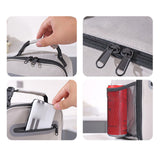 Maxbell Maxbell Picnic Tote with Zipper Food Box Storage Bag for Camping Backpacking Fishing grey