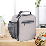 Maxbell Maxbell Picnic Tote with Zipper Food Box Storage Bag for Camping Backpacking Fishing grey